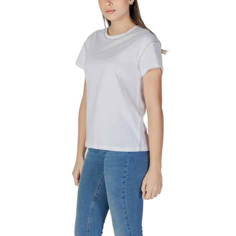 Liu Jo White Cotton T-Shirt Liu Jo