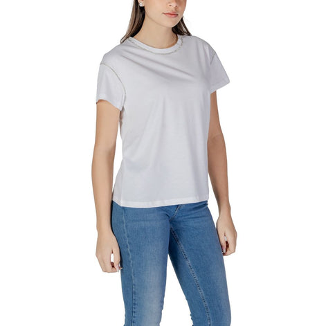Liu Jo White Cotton T-Shirt Liu Jo