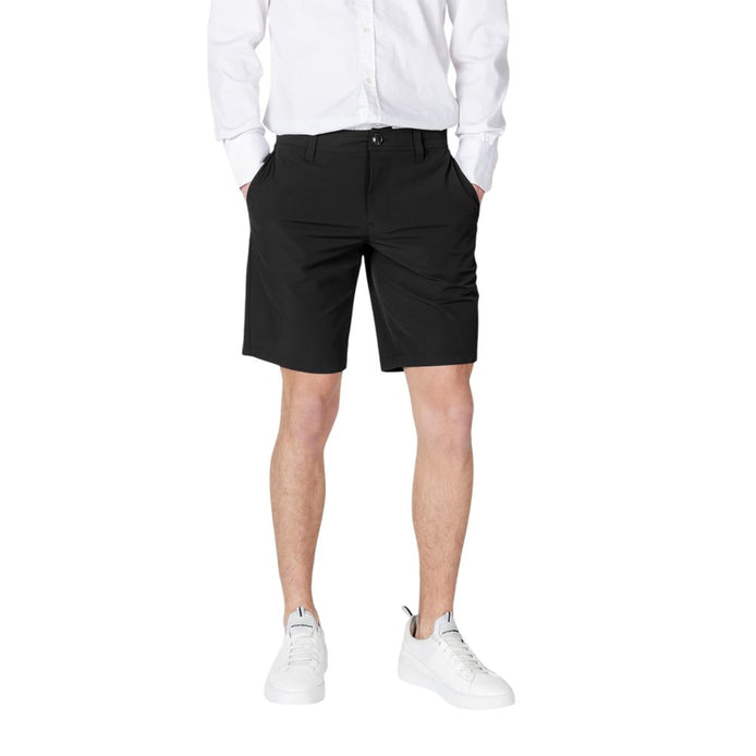 Armani Exchange Black Polyamide Bermuda Shorts Armani Exchange