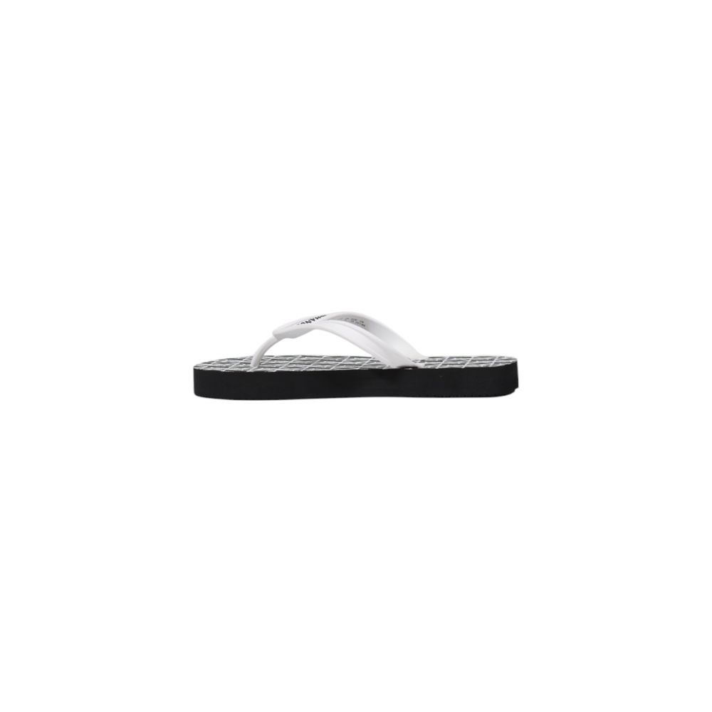 Armani Exchange Black And White Rubber Flip-Flop Sandals Armani Exchange