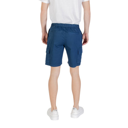 Hugo Boss Blue Cotton Bermuda Shorts Hugo Boss