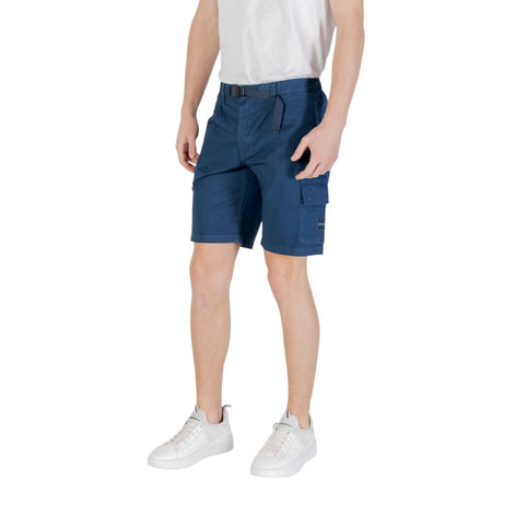 Hugo Boss Blue Cotton Bermuda Shorts Hugo Boss