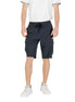 Hugo Boss Blue Polyester Bermuda Shorts Hugo Boss