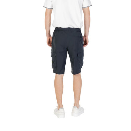 Hugo Boss Blue Polyester Bermuda Shorts Hugo Boss