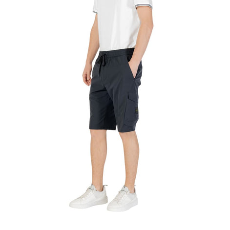 Hugo Boss Blue Polyester Bermuda Shorts Hugo Boss