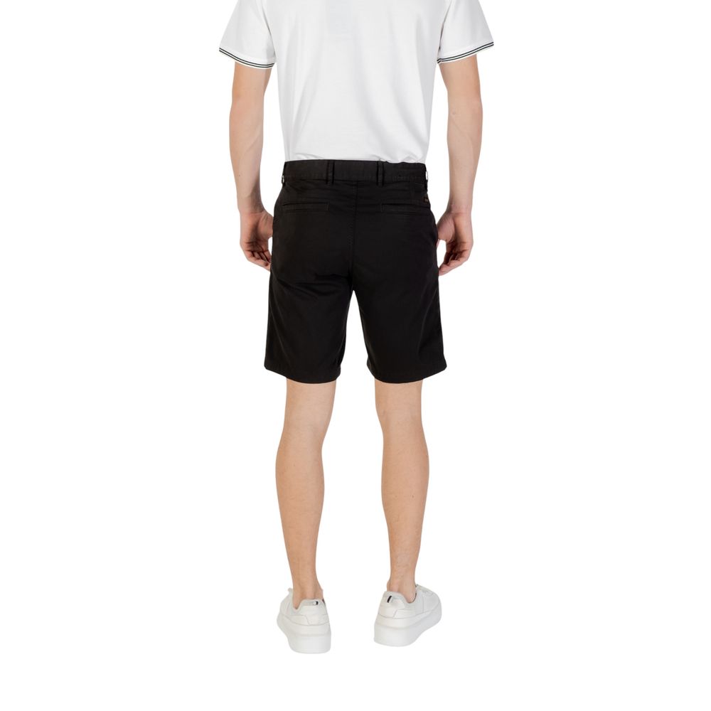 Hugo Boss Black Cotton Bermuda Shorts Hugo Boss