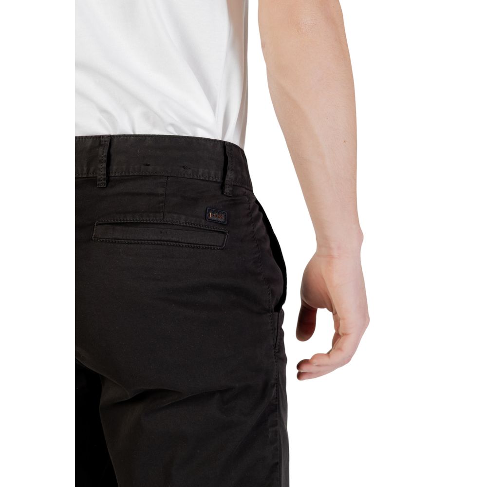 Hugo Boss Black Cotton Bermuda Shorts Hugo Boss