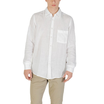 Hugo Boss White Linen Dress Shirt Hugo Boss