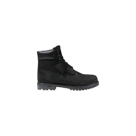 Timberland Black Leather Lace-Up Boots Timberland