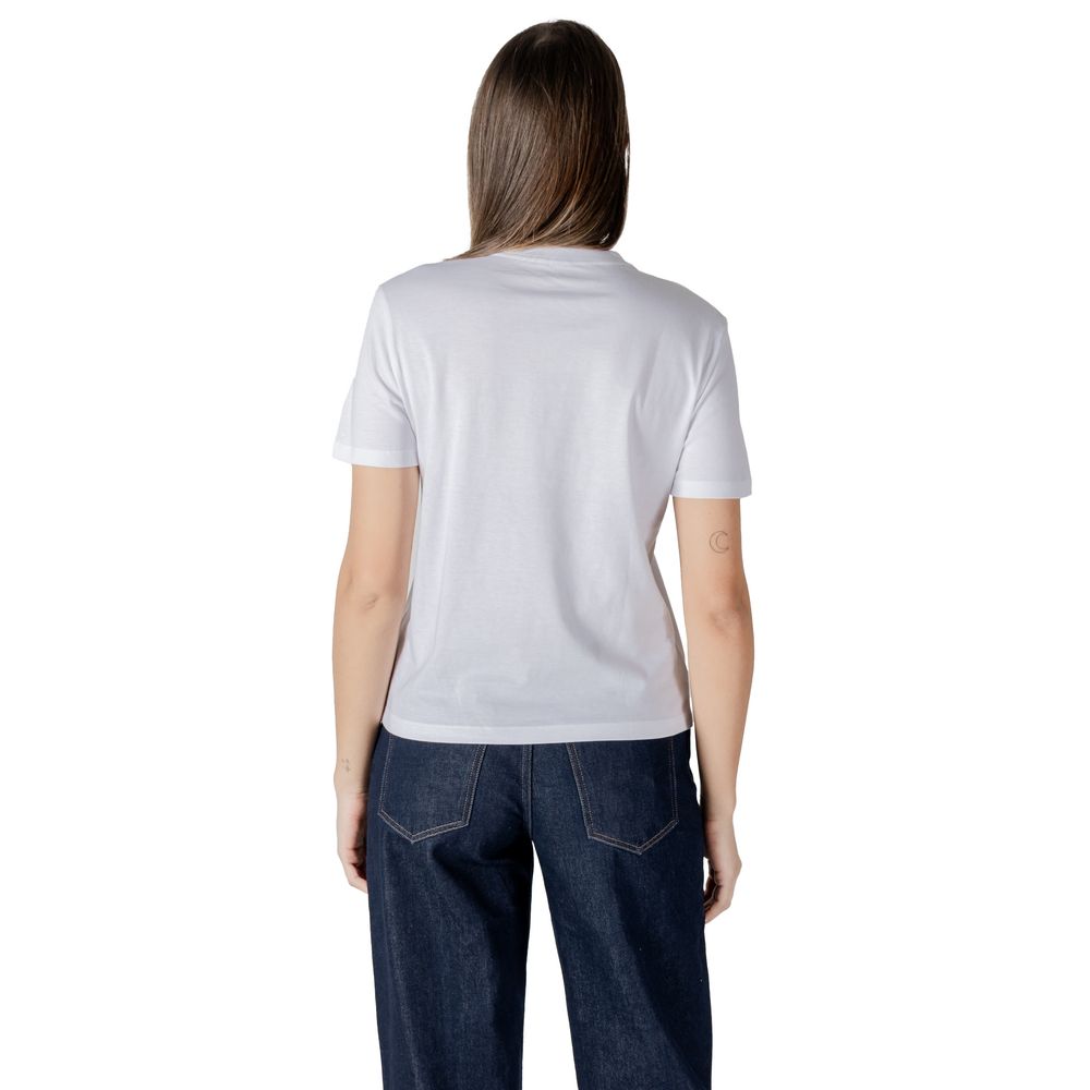 Calvin Klein Jeans White Cotton T-Shirt Calvin Klein Jeans