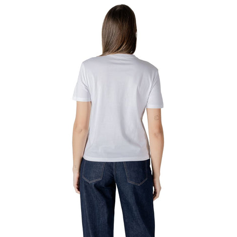 Calvin Klein Jeans White Cotton T-Shirt Calvin Klein Jeans