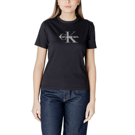 Calvin Klein Jeans Black Cotton T-Shirt Calvin Klein Jeans
