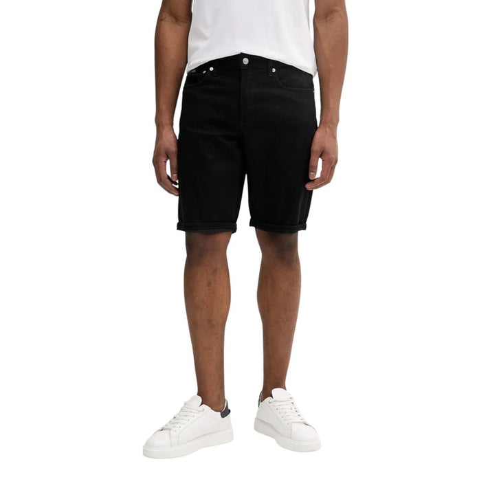 Calvin Klein Jeans Black Cotton Bermuda Shorts Calvin Klein Jeans