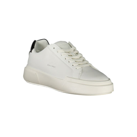 Baskets Calvin Klein en cuir blanc pour femme
