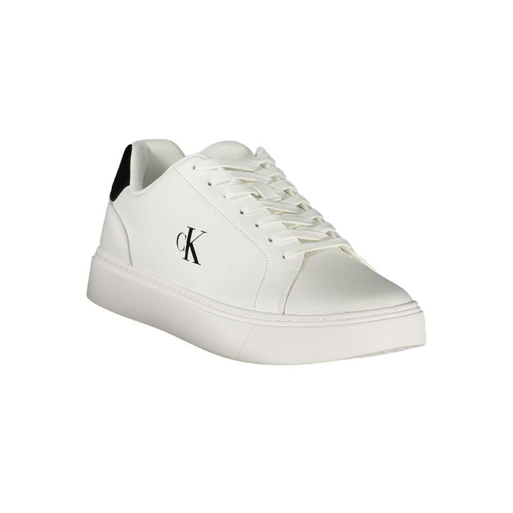 Calvin Klein White Leather Men Sneaker Calvin Klein