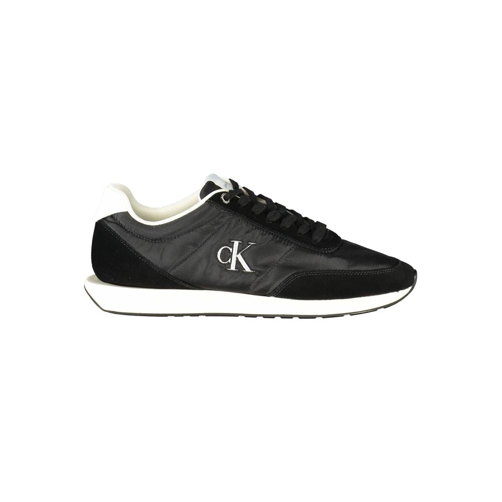 Calvin Klein Black Recycled Polyester Men Sneaker Calvin Klein