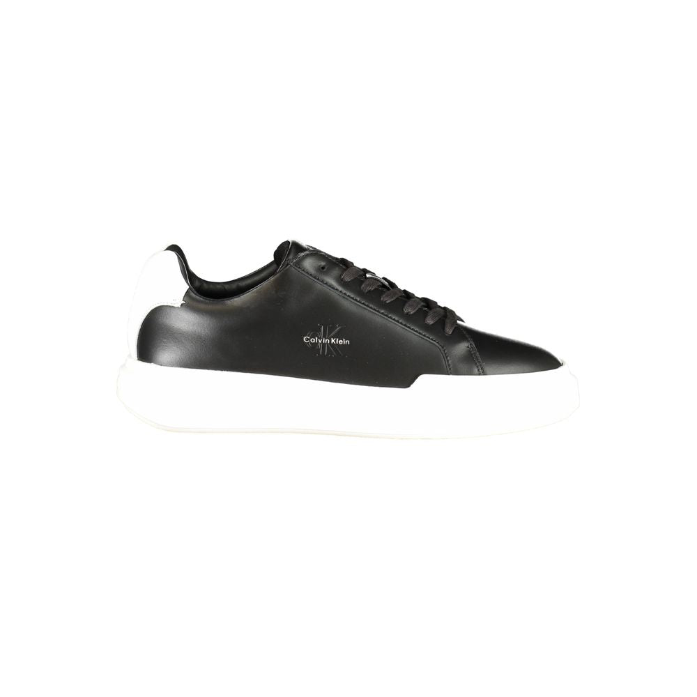 Calvin Klein Black Leather Men's Sneaker Calvin Klein