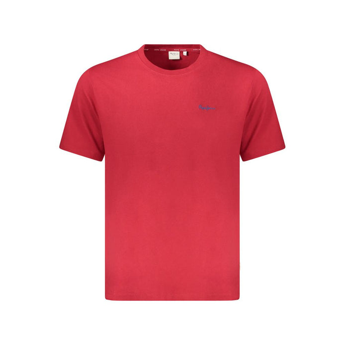 Pepe Jeans Red Cotton Men T-Shirt Pepe Jeans