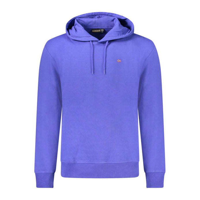 Napapijri Blue Cotton Mens Sweatshirt Napapijri