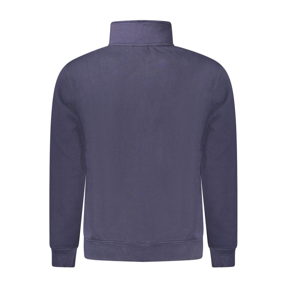 Napapijri Blue Cotton Men Sweatshirt Napapijri