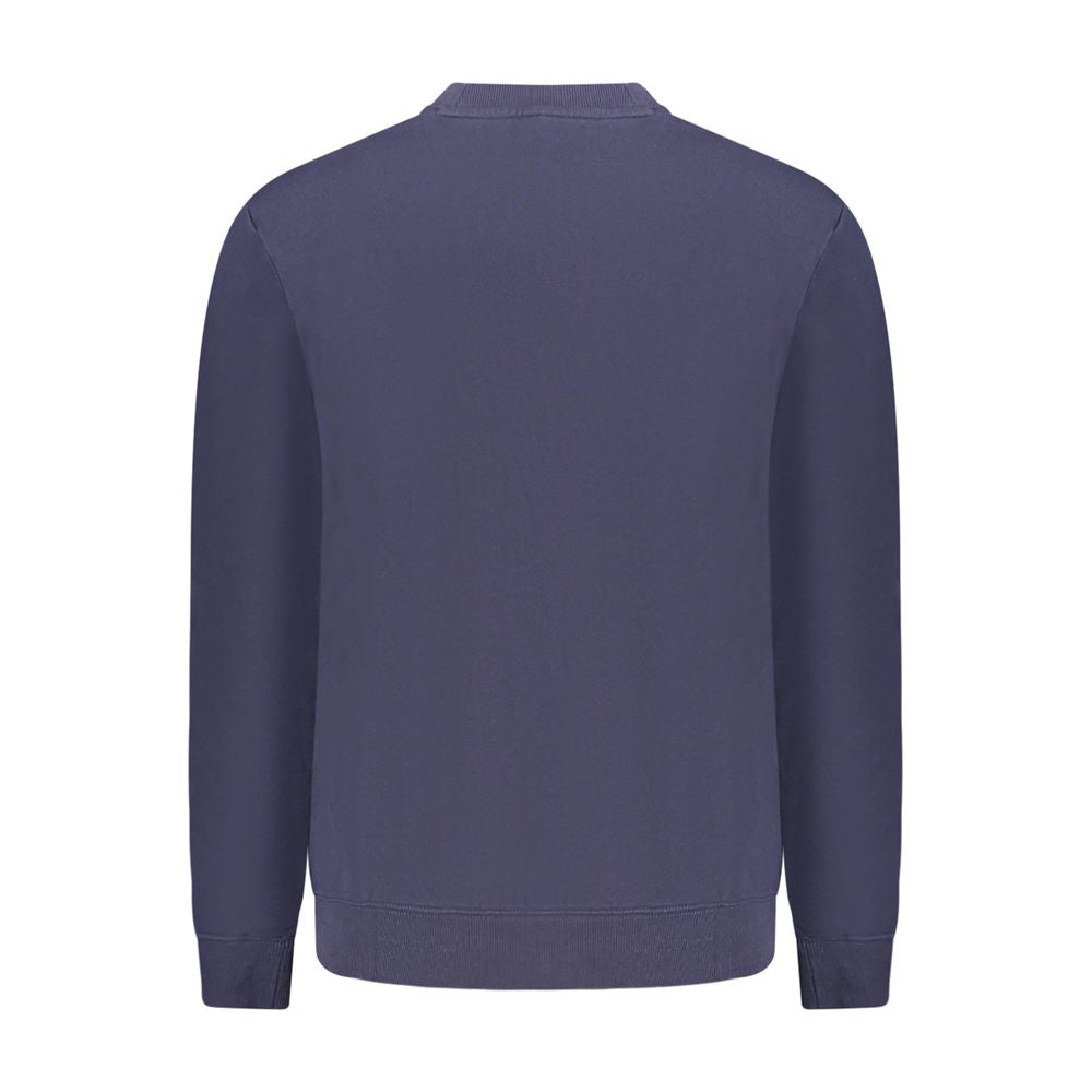 Napapijri Blue Cotton Men Sweatshirt Napapijri