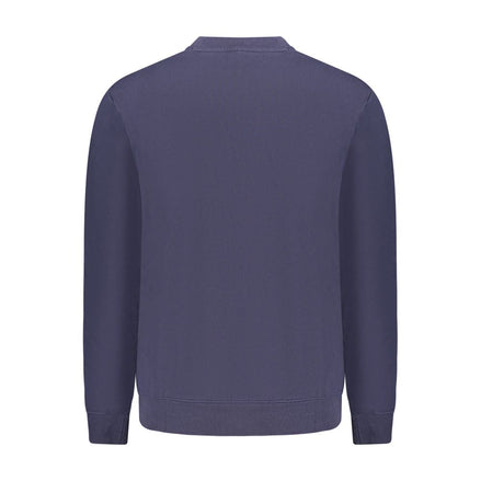Napapijri Blue Cotton Men Sweatshirt Napapijri