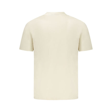 Napapijri Beige Cotton Men T-Shirt Napapijri