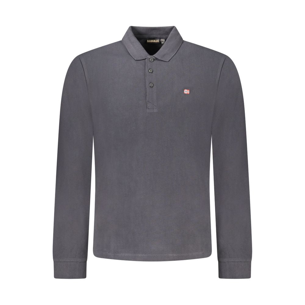 Napapijri Nero Cotton Men Polo Shirt Napapijri