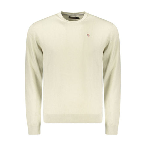 Napapijri Beige Cotton Men Sweater Napapijri