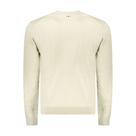 Napapijri Beige Cotton Men Sweater Napapijri