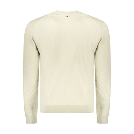 Napapijri Beige Cotton Men Sweater Napapijri