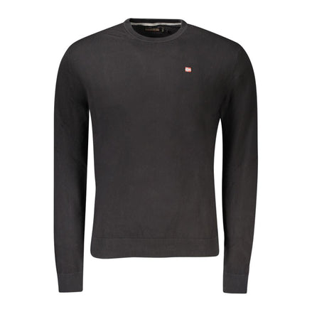 Napapijri Black Cotton Men Sweater Napapijri