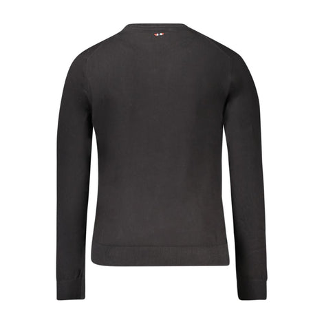 Napapijri Black Cotton Men Sweater Napapijri