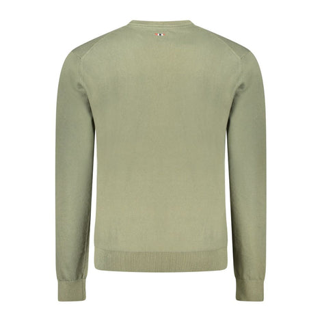 Napapijri Green Cotton Men Sweater Napapijri