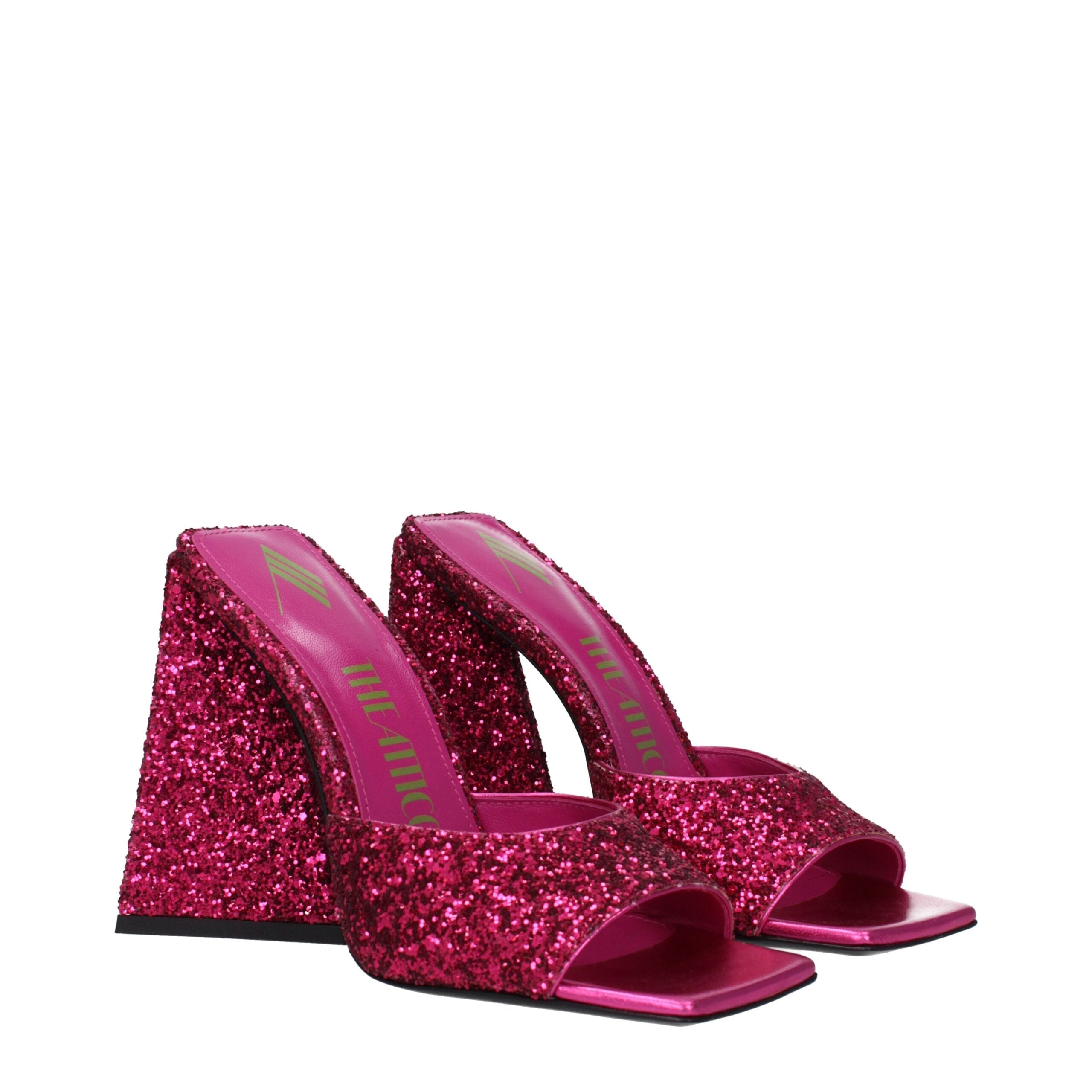 The Attico Pink Plastic Platform Sandals The Attico