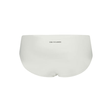 Trussardi White Elastane Swimwear Trussardi