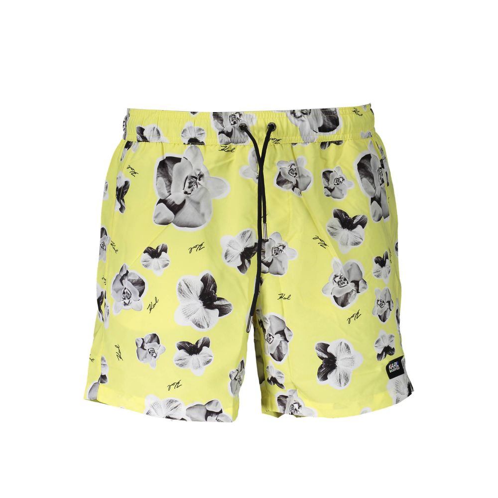 Karl Lagerfeld Yellow Polyester Swimwear Karl Lagerfeld