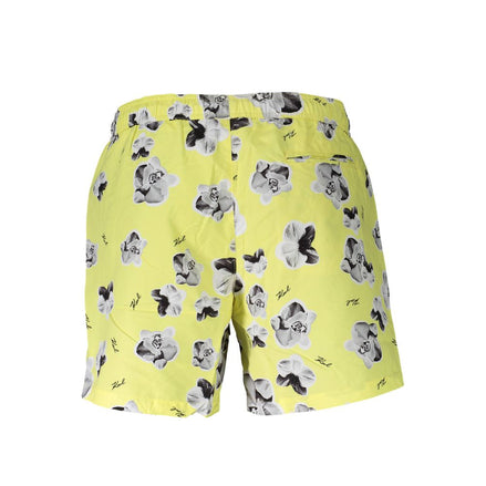 Karl Lagerfeld Yellow Polyester Swimwear Karl Lagerfeld