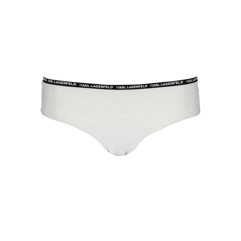 Karl Lagerfeld White Elastane Swimwear Karl Lagerfeld