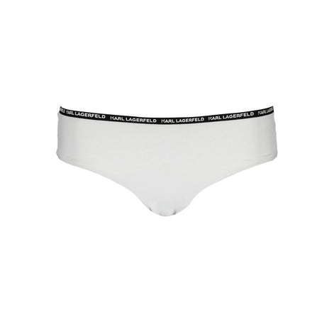 Karl Lagerfeld White Elastane Swimwear Karl Lagerfeld