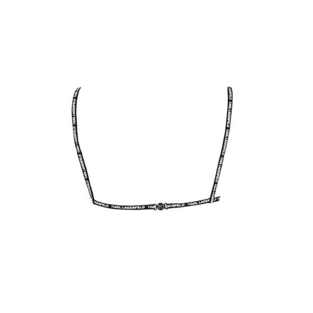 Karl Lagerfeld Black Elastane Swimwear Karl Lagerfeld