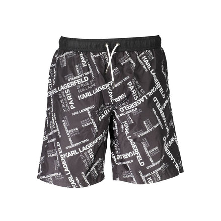 Karl Lagerfeld Black Polyester Swimwear Karl Lagerfeld