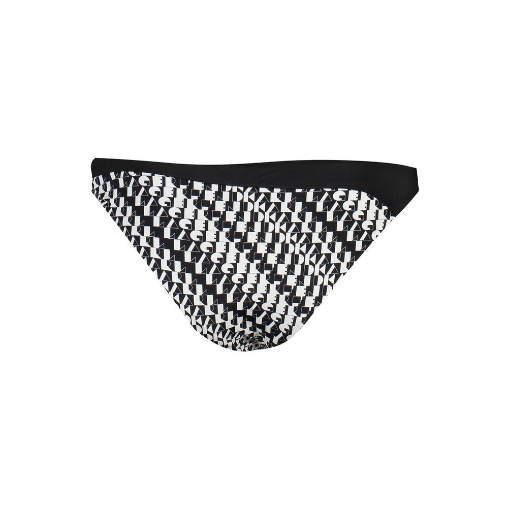 Karl Lagerfeld Black Elastane Swimwear Karl Lagerfeld