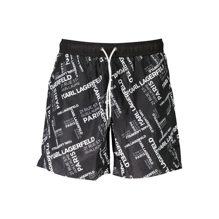 Karl Lagerfeld Black Polyester Swimwear Karl Lagerfeld