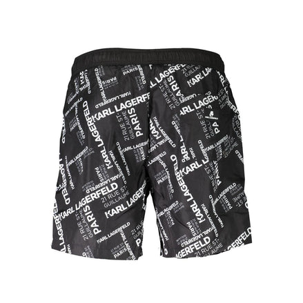 Karl Lagerfeld Black Polyester Swimwear Karl Lagerfeld