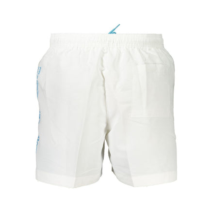 Calvin Klein White Polyester Bermuda Shorts Calvin Klein