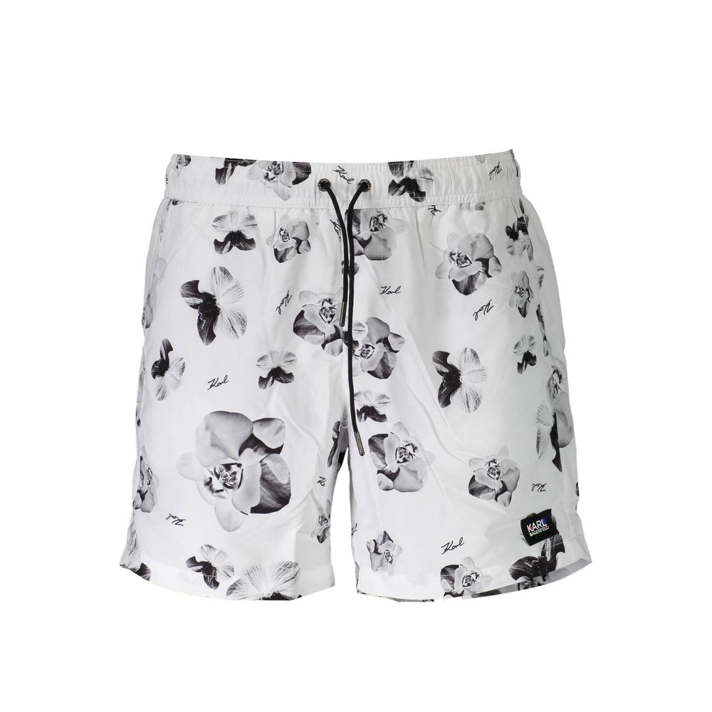 Karl Lagerfeld White Polyester Swimwear Karl Lagerfeld