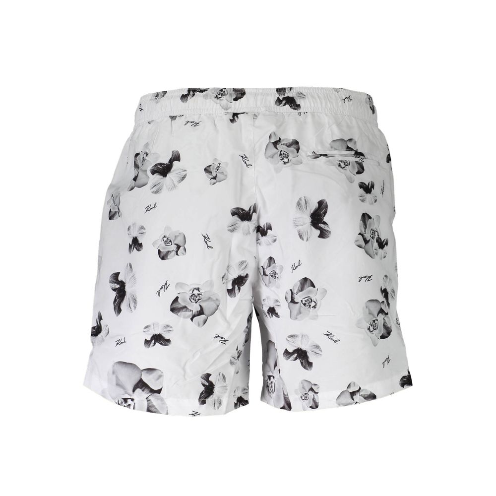 Karl Lagerfeld White Polyester Swimwear Karl Lagerfeld