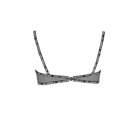 Karl Lagerfeld Black Elastane Swimwear Karl Lagerfeld