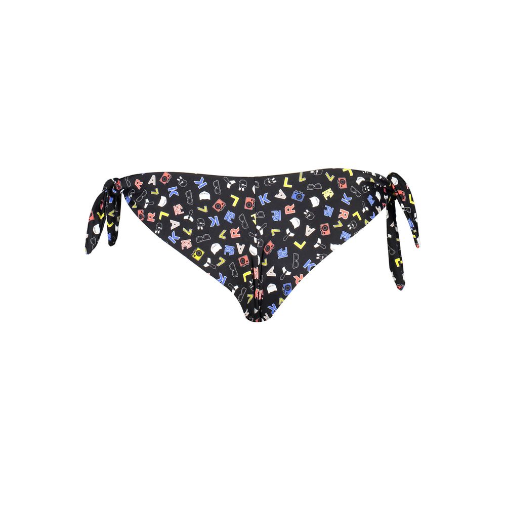 Karl Lagerfeld Black Elastane Swimwear Karl Lagerfeld